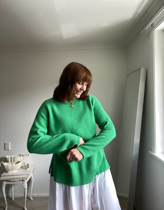 BLUE ILLUSION merino jumper RRP$199 (12-16)