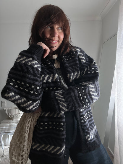 Chunky Wool Cardigan (8-12)