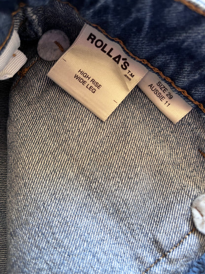 ROLLA’S High Rise Wide Leg Jeans RRP approx $180 (11)