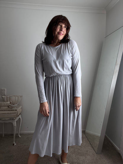 KOWTOW Long Sleeve Gather Dress RRP$209 (10-12)