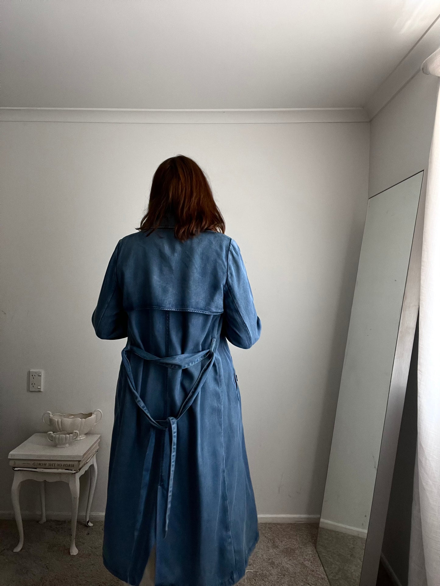 MAX denim trench RRP$199 (8-10)