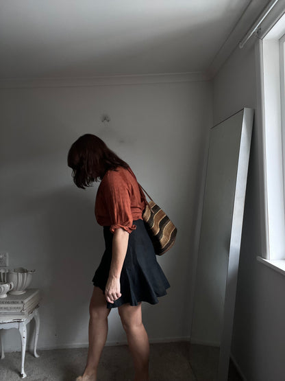 COUNTRY ROAD Linen Wrap Skirt RRP$139 (14)