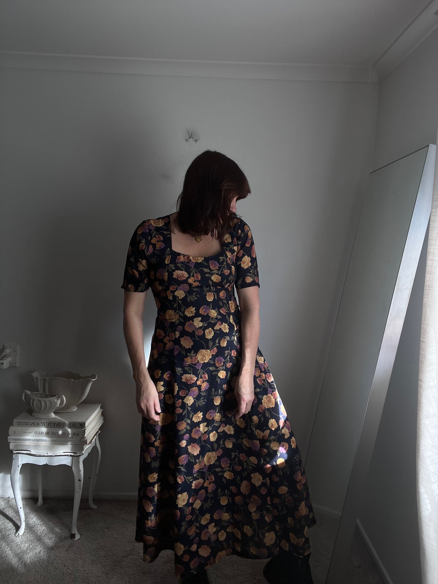 Vintage ROBYN DESIGN Floral Midi Dress (12)