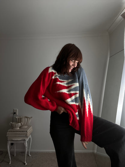 Handknitted Wool Jumper (12-16)