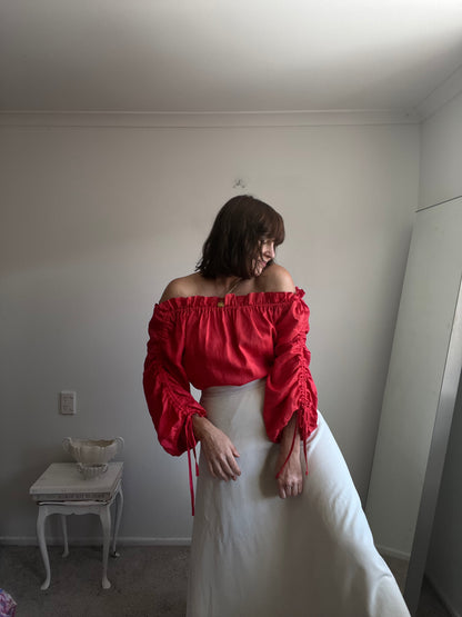 OLIVIA linen top (10-12)