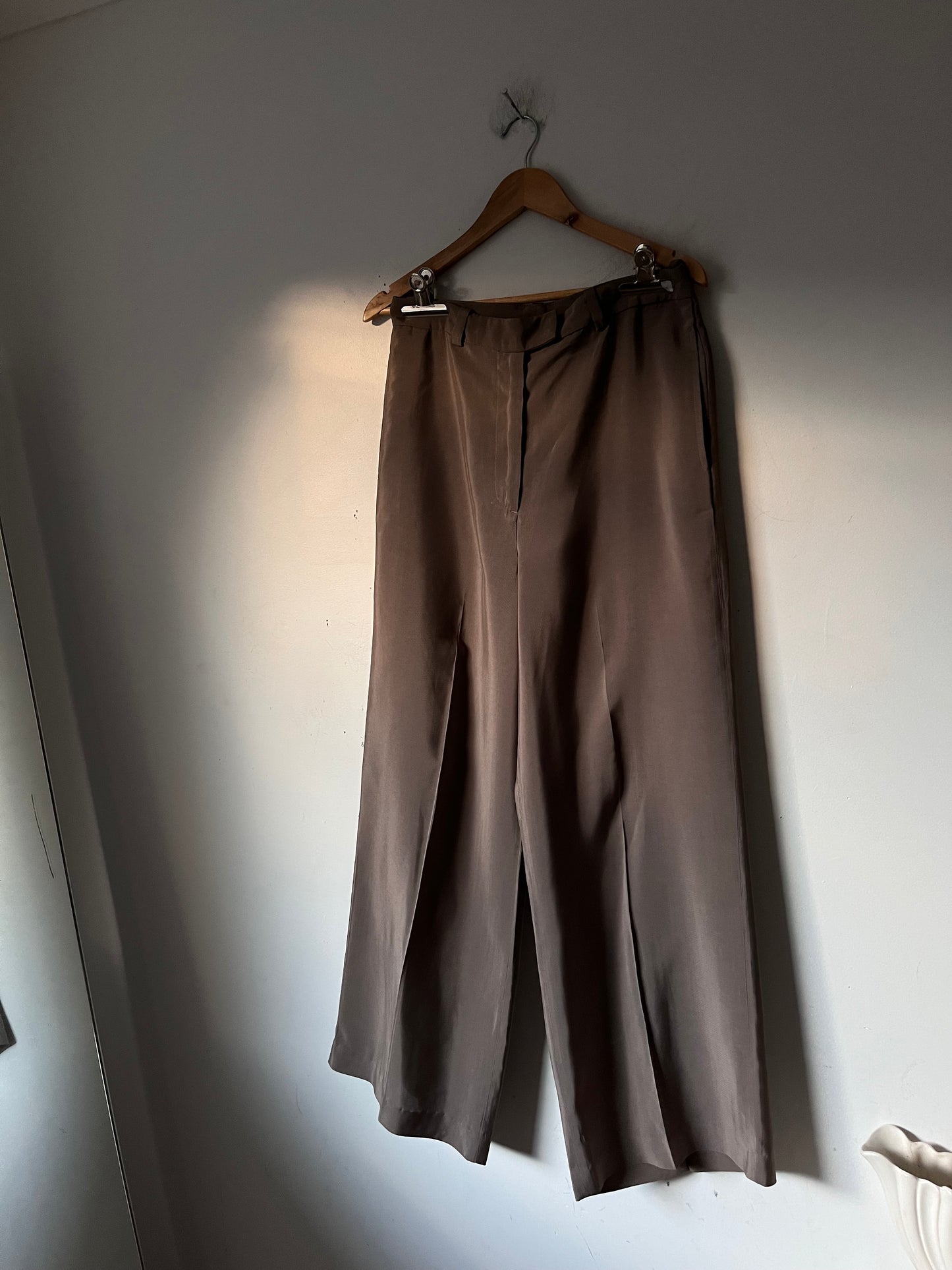 ANINE BING ‘Dolan’ Wide-Leg Tailored Trousers RRP$729 (10)