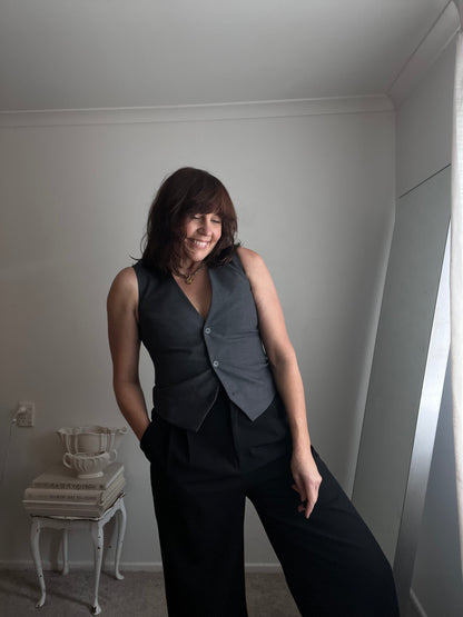 HELEN CHERRY Two-Piece Suit Set (Size 8-10) RRP$1,100