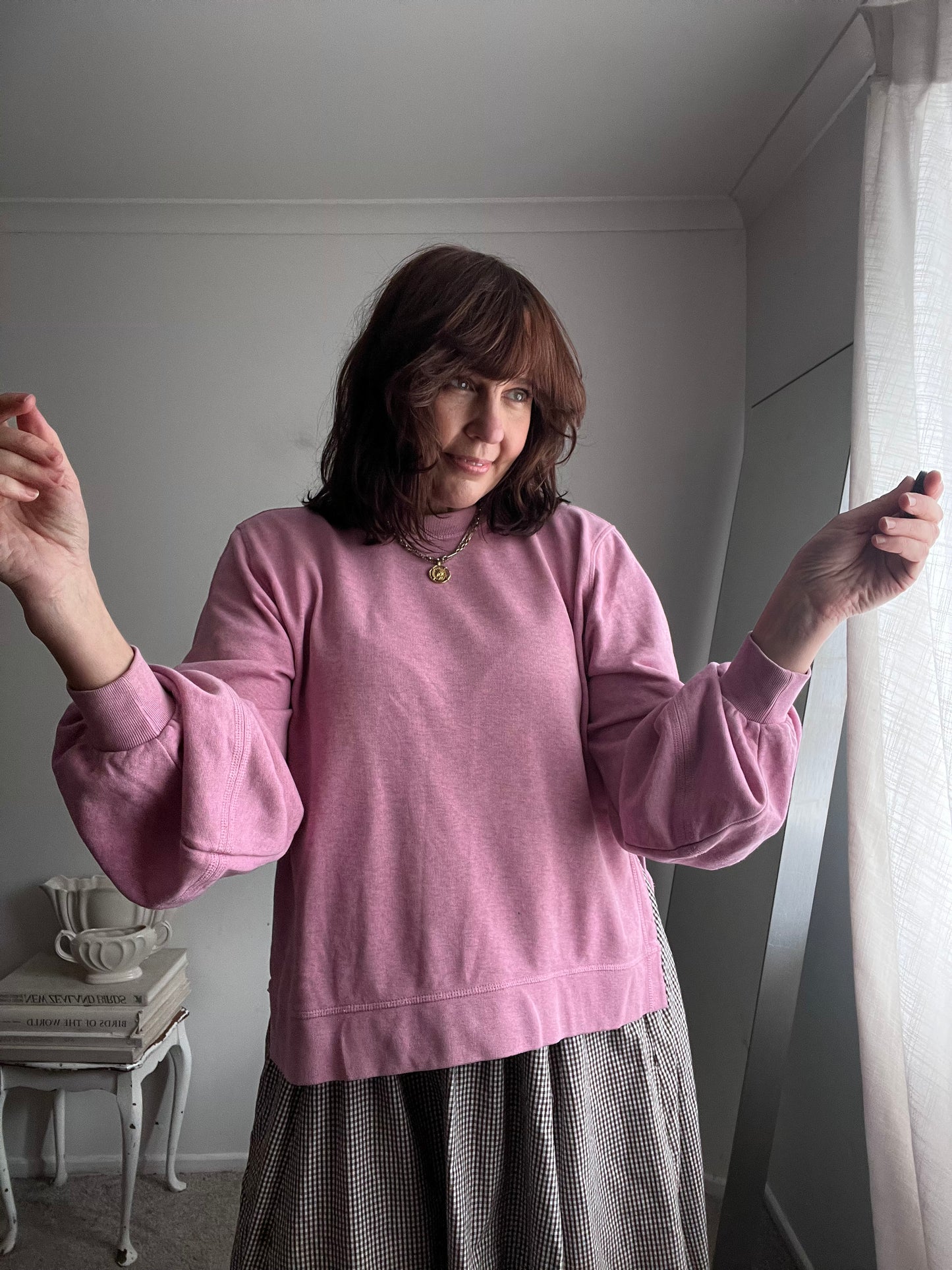 GANNI Pink Logo Sweatshirt RRP$395 (8-12)