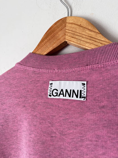 GANNI Pink Logo Sweatshirt RRP$395 (8-12)