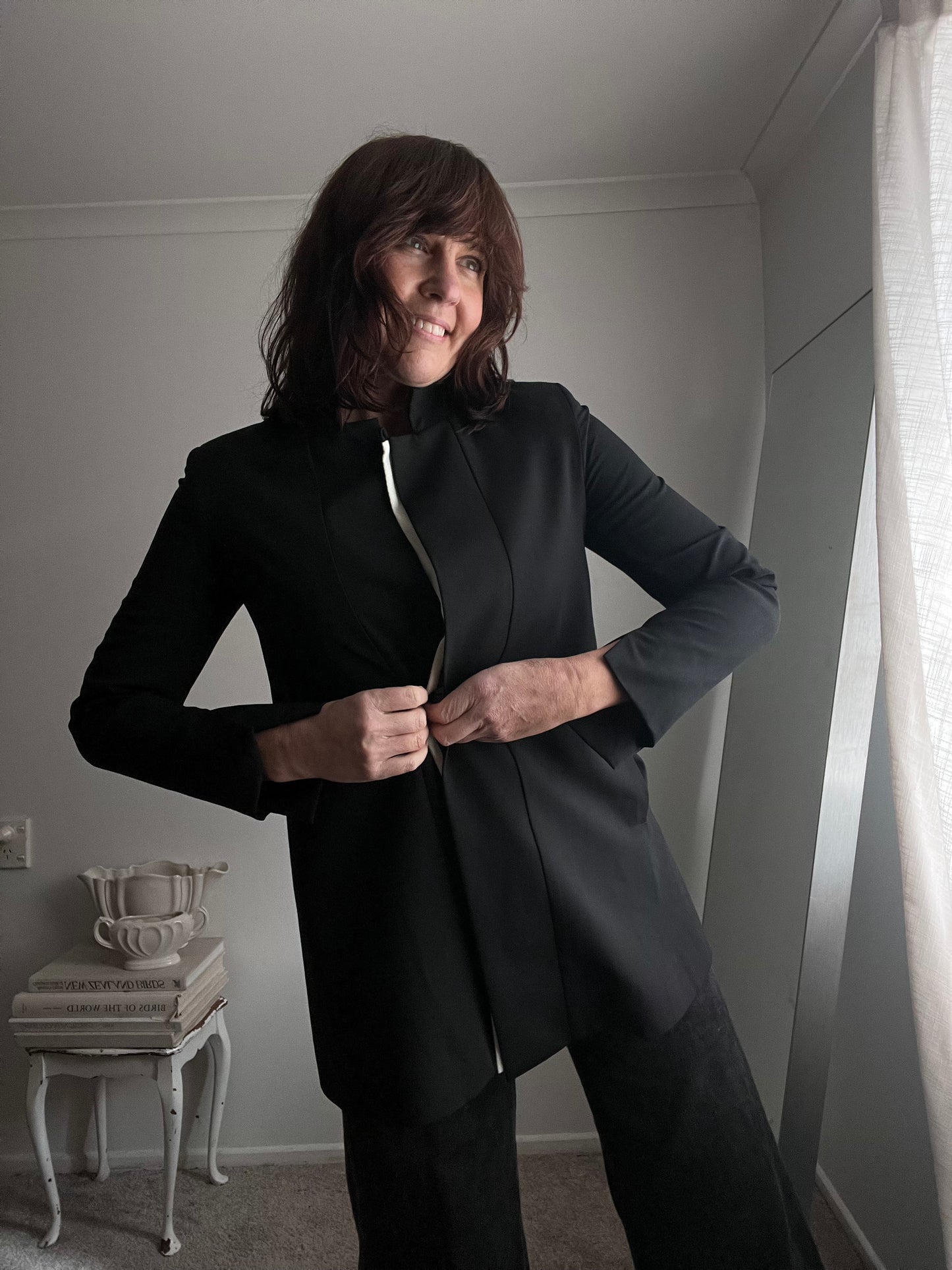 TAYLOR Open Back Wool Jacket RRP$895 (8-10)