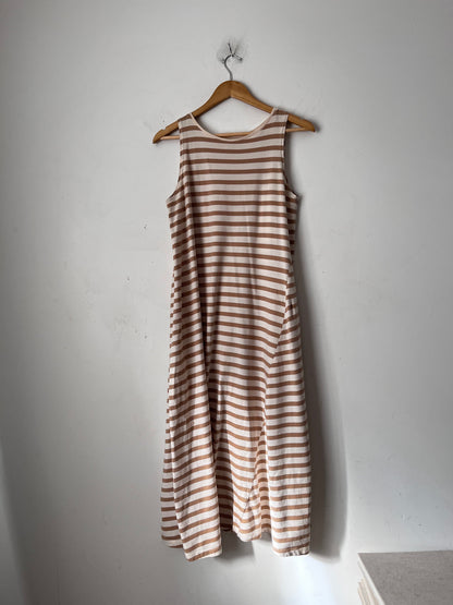 KOWTOW Building Block Stripe Dress RRP$179 (8-10)