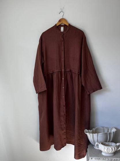 MONTAIGNE Italian Linen Button-Through Dress RRP$270 (16-18)