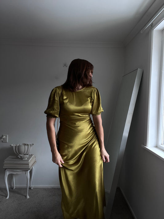MAX Liquid Satin Dress RRP$180 (8)
