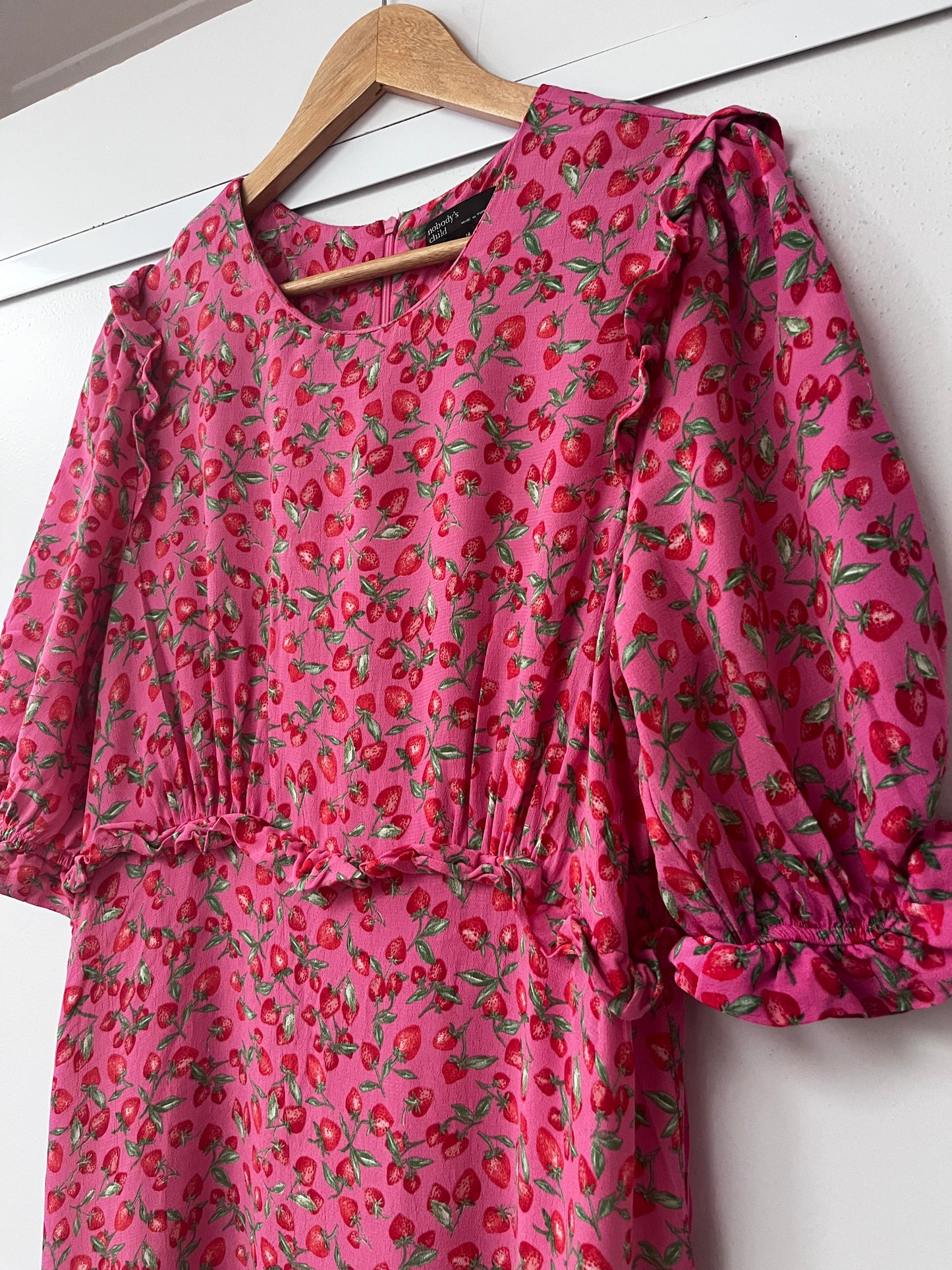 NOBODY’S CHILD Strawberry Dress RRPNZ$190 (12-14)