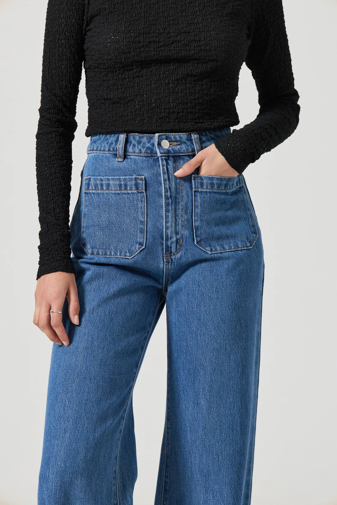 ROLLA’S High Rise Wide Leg Jeans RRP approx $180 (11)