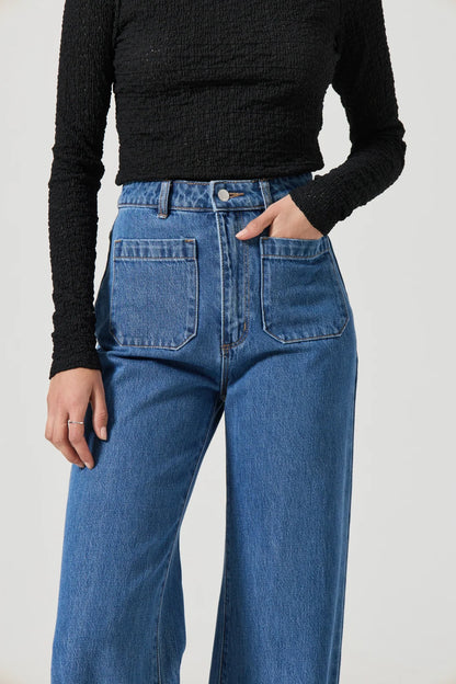 ROLLA’S High Rise Wide Leg Jeans RRP approx $180 (11)