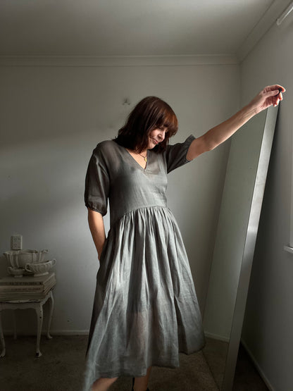 MARLOW Silk-Cotton Dress RRP$320 (8-10)