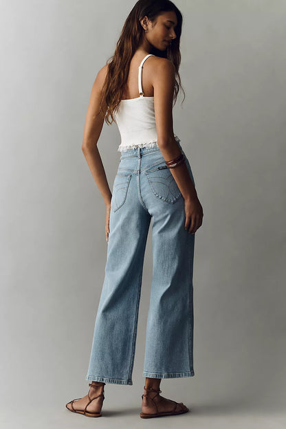 ROLLA’S High Rise Wide Leg Jeans RRP$180 (8-10)
