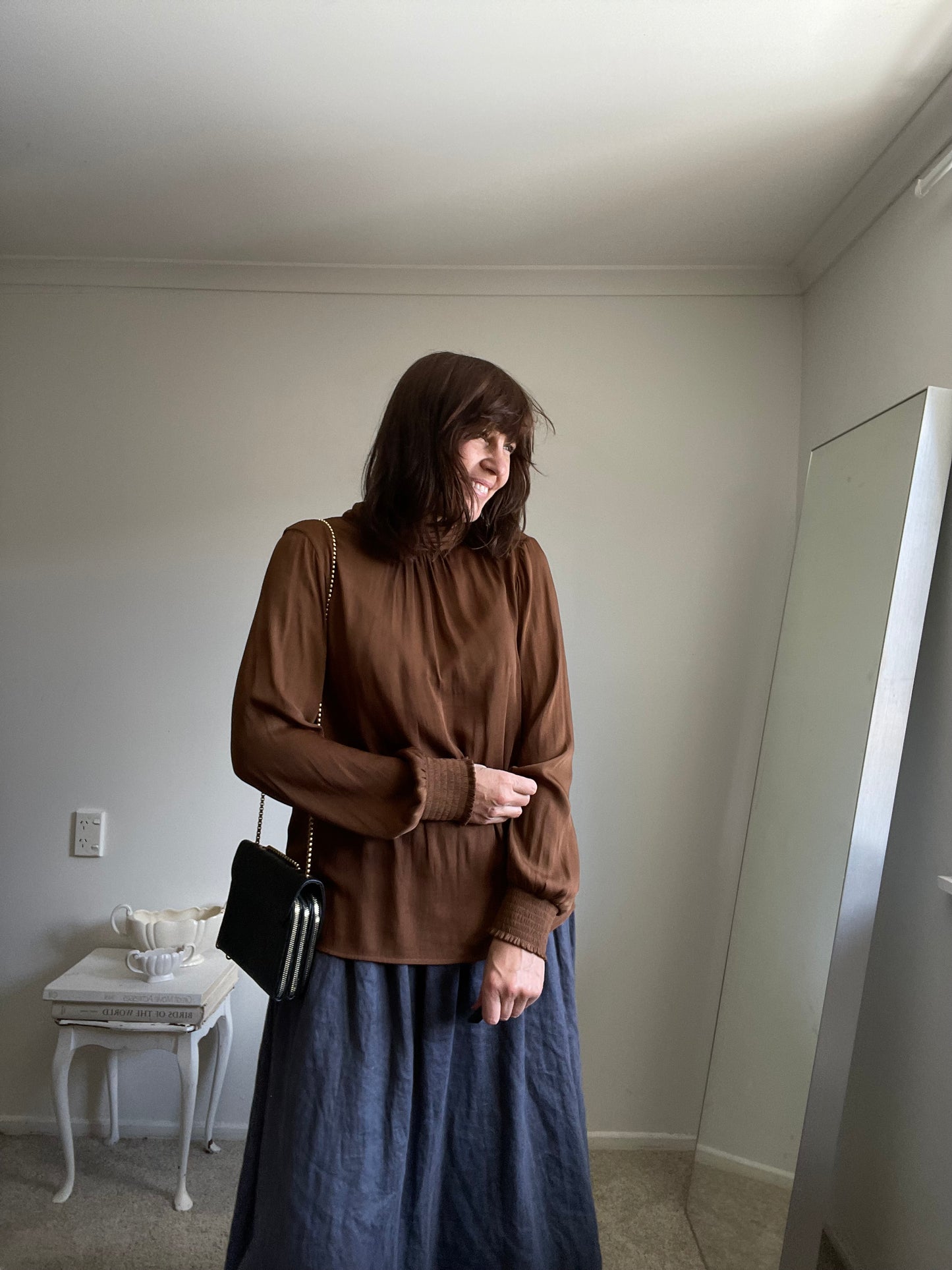 MAX high neck top RRP$149 (12-16)