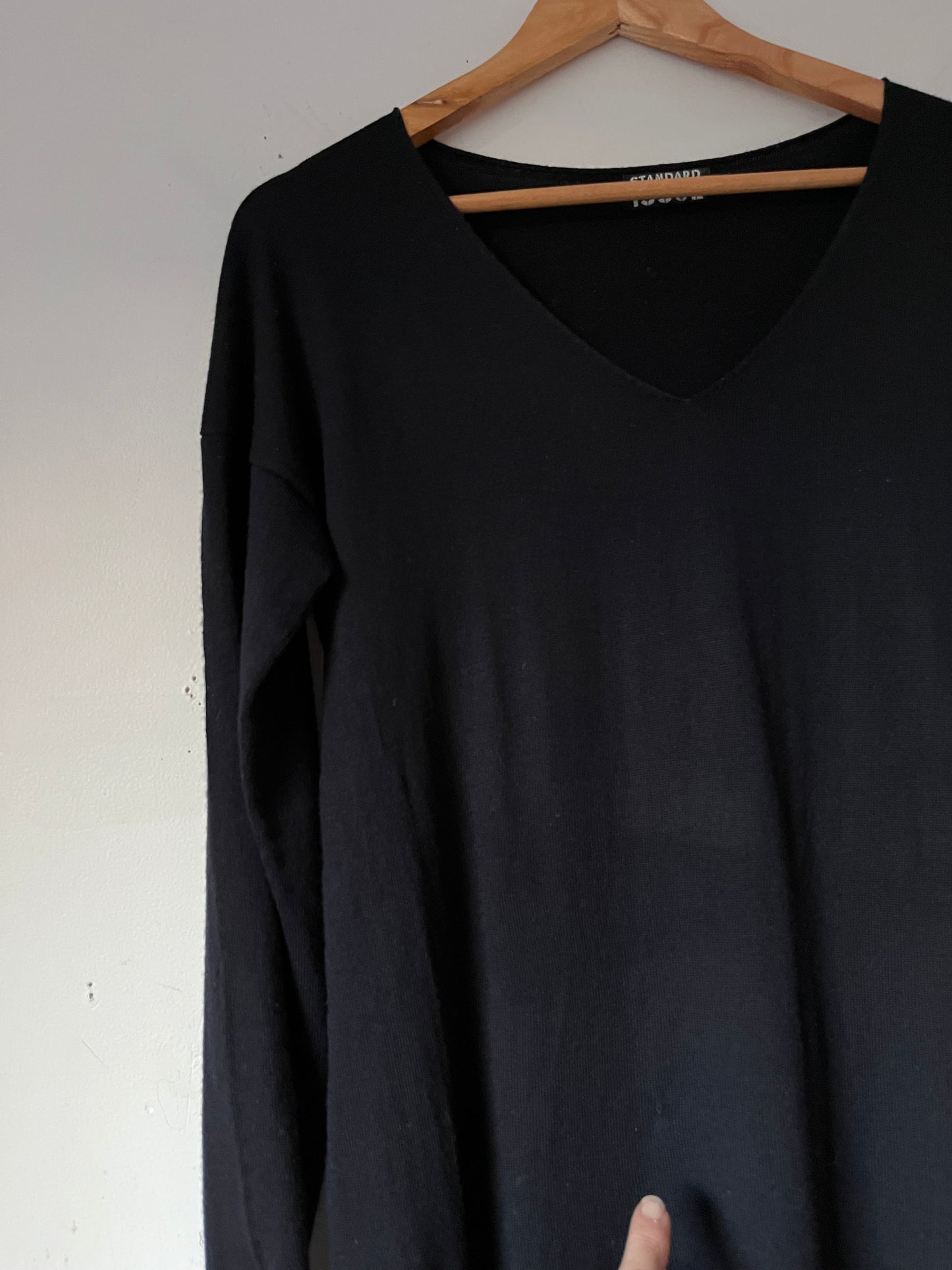 STANDARD ISSUE Merino V-Neck Dress RRP$279 (10-12)