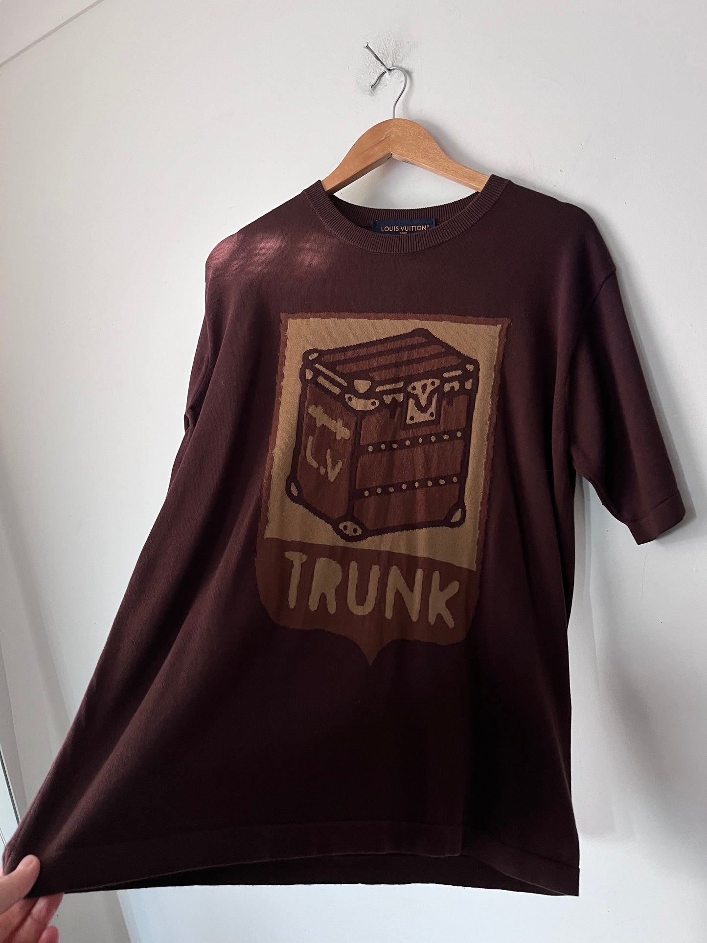 Faux LOUIS VUITTON Knit TShirt RRP$2200 (10-12)