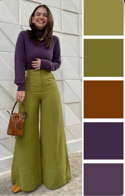BEC + BRIDGE Lime Pleated Wide Leg Pants RRP$280 (Size 8)