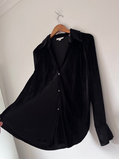 VINCE silk velvet shirt RRP$800 (8-12)