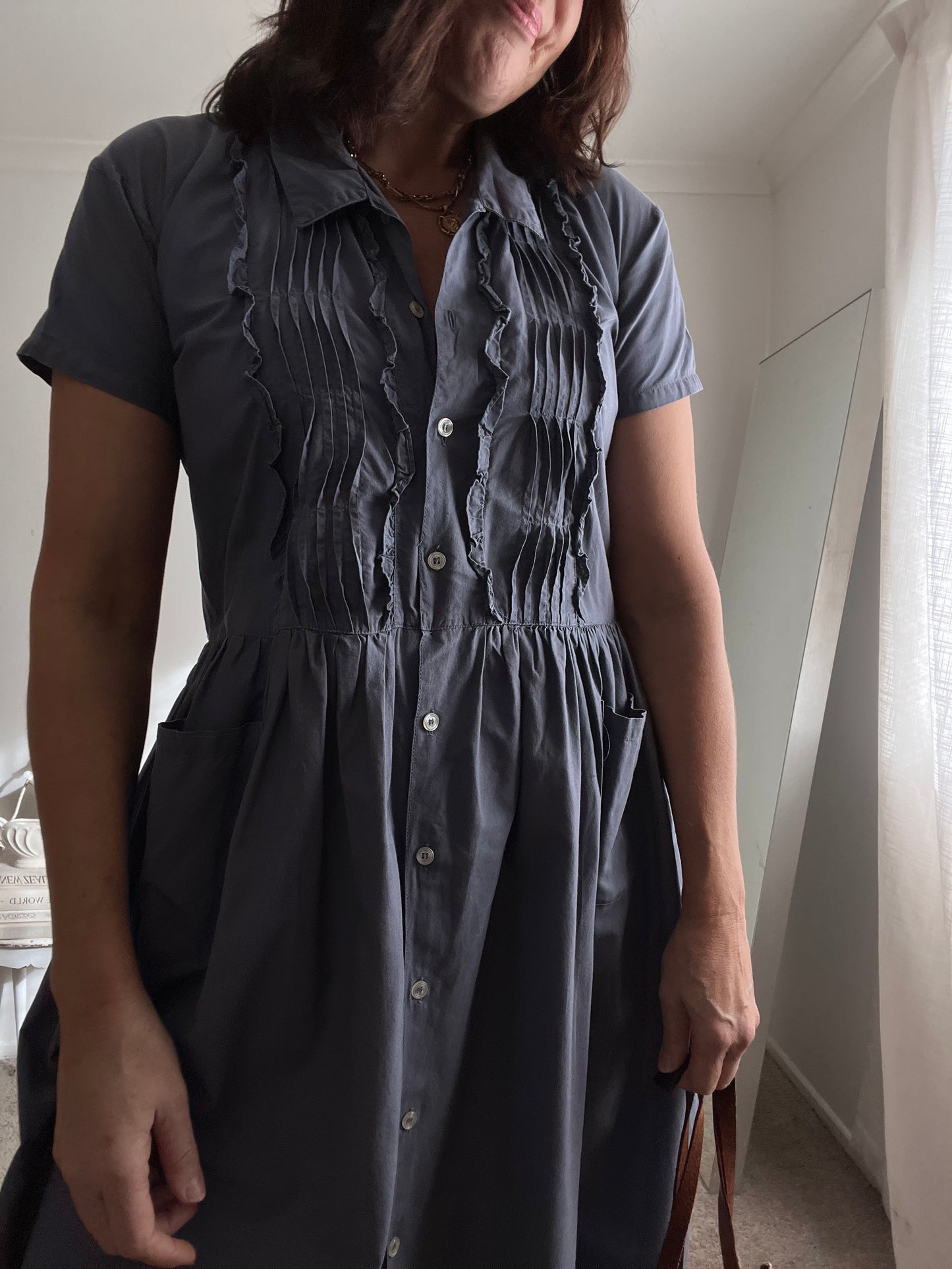 VILLE CLAUDE Cotton Shirt Dress(12)