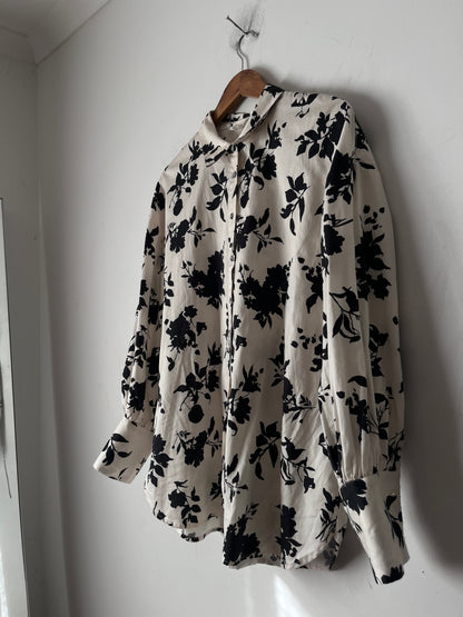 MAX Floral Cotton Shirt RRP$130 (10-12)