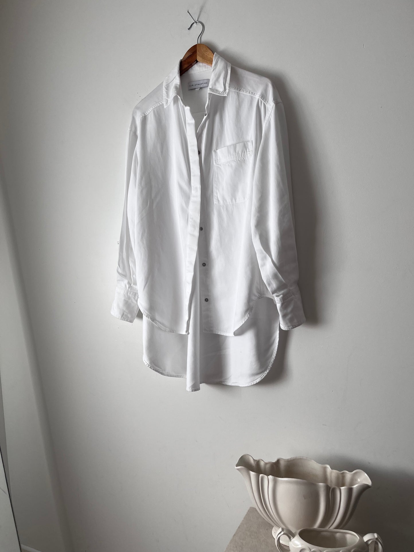AJE ‘Athletica’ button-down shirt RRP$239 (12-14)