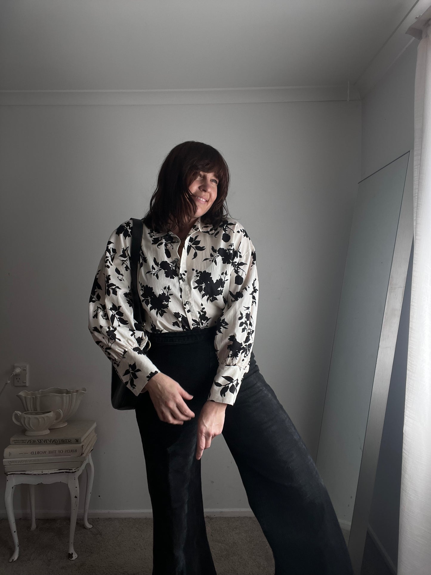 MAX Floral Cotton Shirt RRP$130 (10-12)