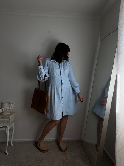 COUNTRY ROAD Denim Dress RRP approx $219 (14-16)
