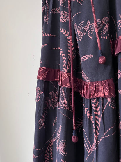LOOBIE’S STORY Botanical Tiered Skirt RRP$399 (Size 12)