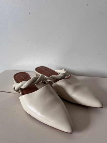 MI PIACI Leather Pointed Mules RRP approx. $280 (Size 38)