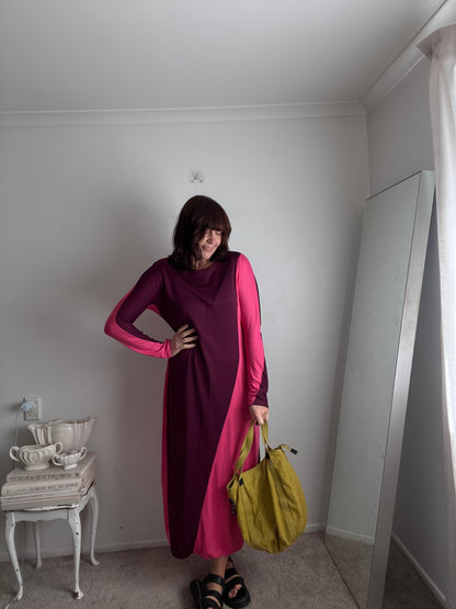 COS Colour-Block Maxi Dress RRP$290 (12-16)