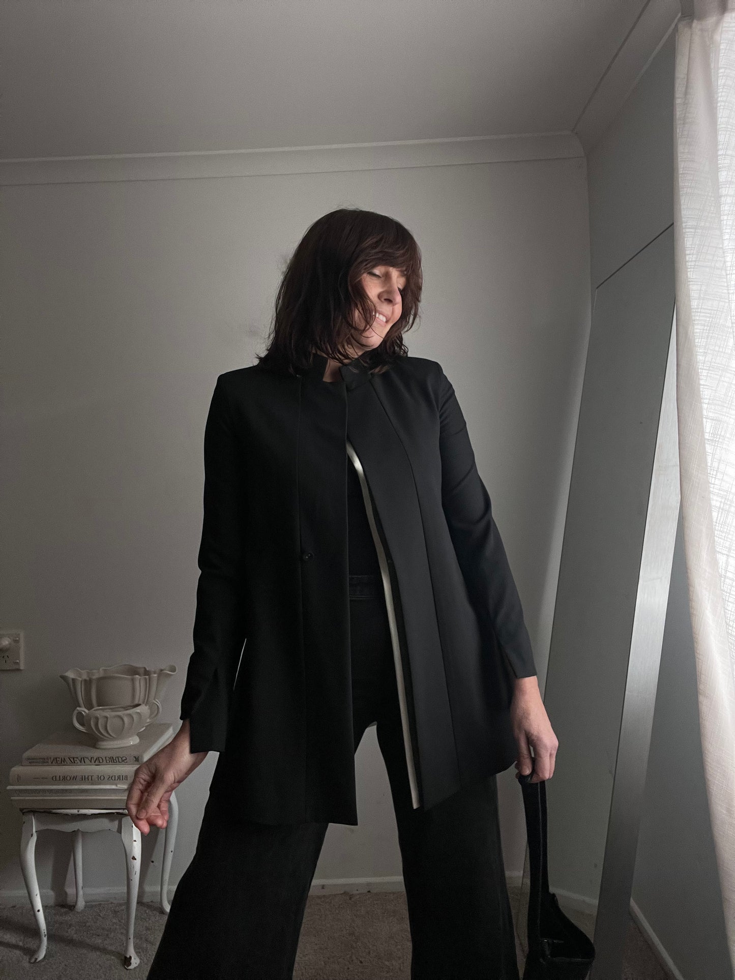 TAYLOR Open Back Wool Jacket RRP$895 (8-10)