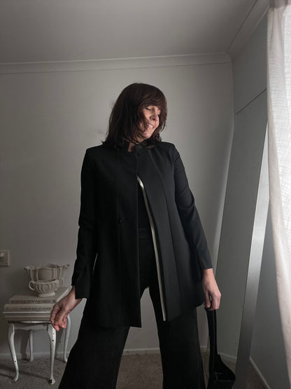 TAYLOR Open Back Wool Jacket RRP$895 (8-10)