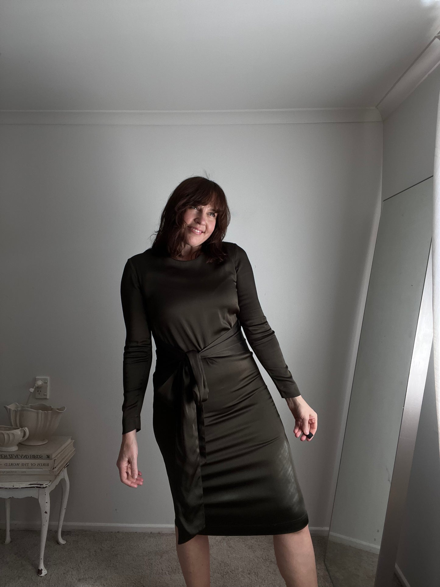 JULIETTE HOGAN Tie waist midi dress RRP$599 (8)