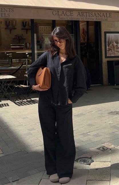COS Black Cotton Trousers RRP $180 (12)