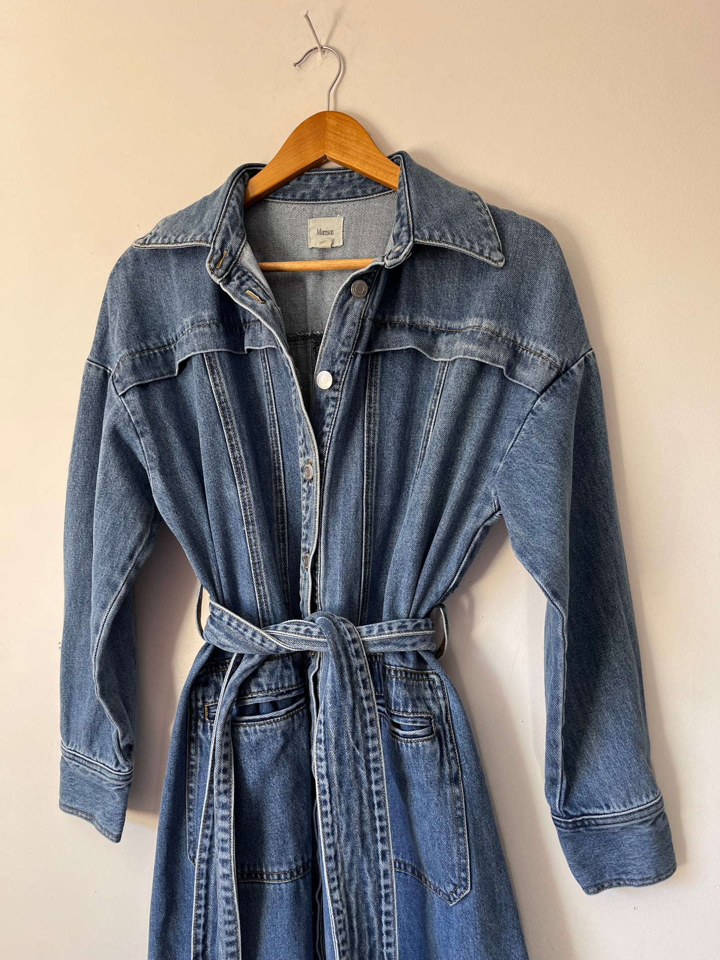 MORRISON Denim belted dress RRP$499 (14 )