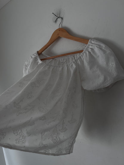 MAX Embroidered Puff Sleeve Top RRP$89 ()