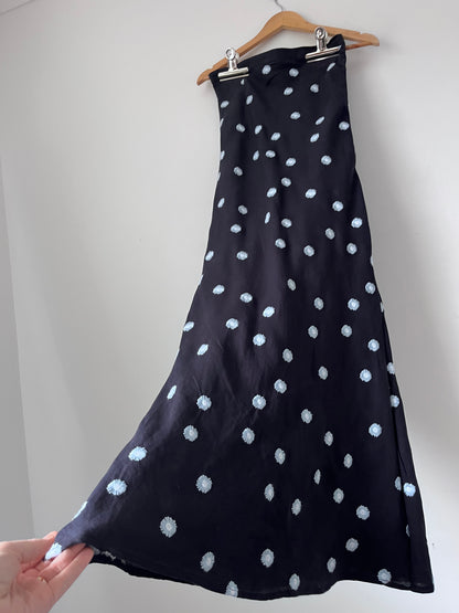 HEJ HEJ Lady Killer Embroidered Linen Skirt RRP $299 (6-8)