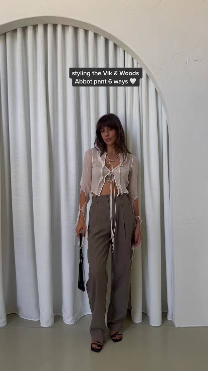 VIKTORIA & WOODS Abbott Pants RRP approx. $350 (Size 8-10)