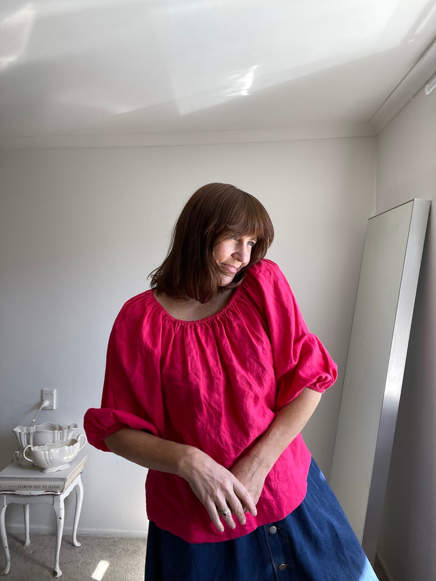 ZEST linen top (10-12)