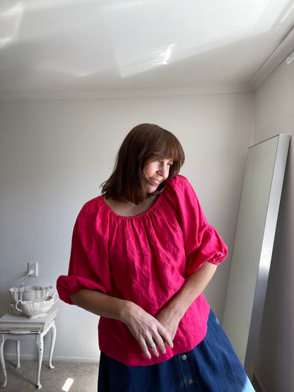 ZEST linen top (10-12)