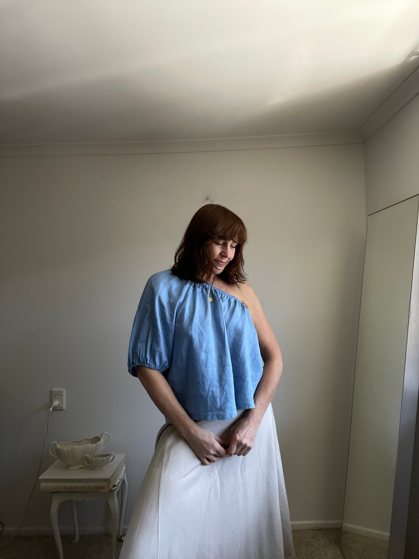 SEED linen top RRP$117 (10-12)