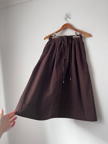 COUNTRY ROAD Gathered Cotton Midi Skirt RRP$179 (6-8)