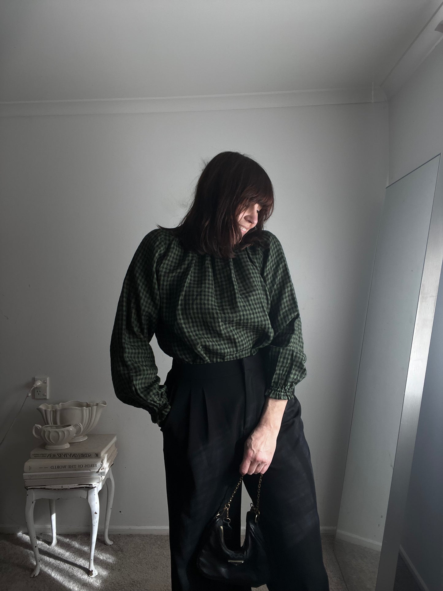 MAX The Frill Detail LS Blouse RRP$140 (8-12)