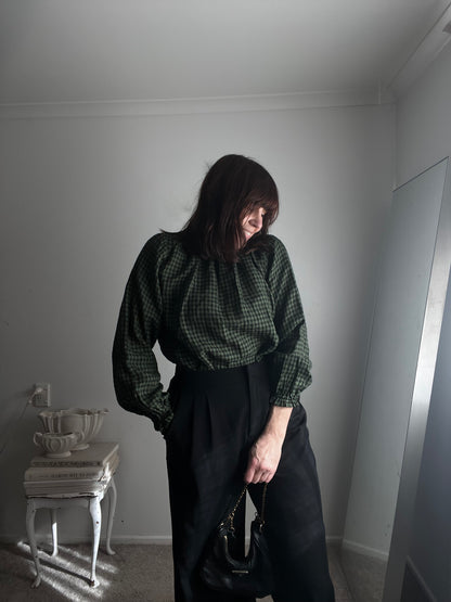 MAX The Frill Detail LS Blouse RRP$140 (8-12)