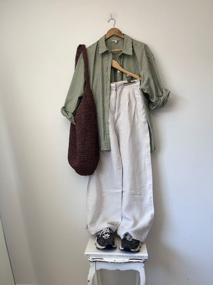 NUDE LUCY Thilda Linen Pant RRP $150 (Size 8-10)